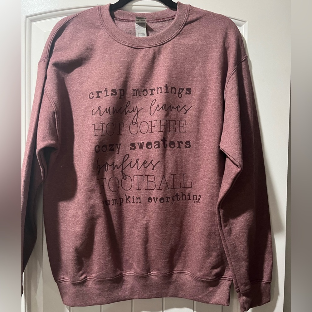 Fall graphic crewneck sweatshirt
